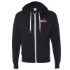 Unisex Heathered French Terry Full-Zip Hooded Sweatshirt Thumbnail