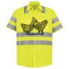 Men's High Visibility Safety Short Sleeve Work Shirt Thumbnail