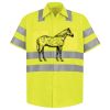 Men's High Visibility Safety Short Sleeve Work Shirt Thumbnail
