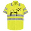 Men's High Visibility Safety Short Sleeve Work Shirt Thumbnail