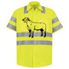 Men's High Visibility Safety Short Sleeve Work Shirt Thumbnail
