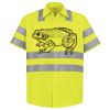 Men's High Visibility Safety Short Sleeve Work Shirt Thumbnail