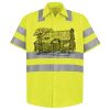 Men's High Visibility Safety Short Sleeve Work Shirt Thumbnail