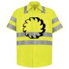 Men's High Visibility Safety Short Sleeve Work Shirt Thumbnail