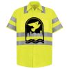 Men's High Visibility Safety Short Sleeve Work Shirt Thumbnail