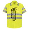 Men's High Visibility Safety Short Sleeve Work Shirt Thumbnail