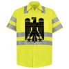 Men's High Visibility Safety Short Sleeve Work Shirt Thumbnail