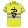 Men's High Visibility Safety Short Sleeve Work Shirt Thumbnail