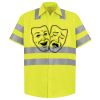 Men's High Visibility Safety Short Sleeve Work Shirt Thumbnail