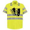 Men's High Visibility Safety Short Sleeve Work Shirt Thumbnail
