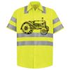 Men's High Visibility Safety Short Sleeve Work Shirt Thumbnail