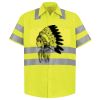 Men's High Visibility Safety Short Sleeve Work Shirt Thumbnail