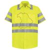 Men's High Visibility Safety Short Sleeve Work Shirt Thumbnail