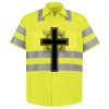 Men's High Visibility Safety Short Sleeve Work Shirt Thumbnail