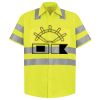 Men's High Visibility Safety Short Sleeve Work Shirt Thumbnail