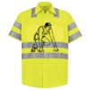 Men's High Visibility Safety Short Sleeve Work Shirt Thumbnail