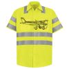 Men's High Visibility Safety Short Sleeve Work Shirt Thumbnail