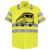 Men's High Visibility Safety Short Sleeve Work Shirt Thumbnail