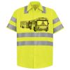 Men's High Visibility Safety Short Sleeve Work Shirt Thumbnail