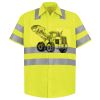 Men's High Visibility Safety Short Sleeve Work Shirt Thumbnail