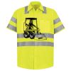 Men's High Visibility Safety Short Sleeve Work Shirt Thumbnail