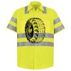 Men's High Visibility Safety Short Sleeve Work Shirt Thumbnail