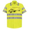 Men's High Visibility Safety Short Sleeve Work Shirt Thumbnail