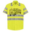 Men's High Visibility Safety Short Sleeve Work Shirt Thumbnail