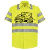 Men's High Visibility Safety Short Sleeve Work Shirt Thumbnail