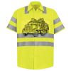 Men's High Visibility Safety Short Sleeve Work Shirt Thumbnail