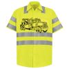 Men's High Visibility Safety Short Sleeve Work Shirt Thumbnail