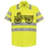 Men's High Visibility Safety Short Sleeve Work Shirt Thumbnail