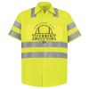 Men's High Visibility Safety Short Sleeve Work Shirt Thumbnail