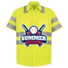 Men's High Visibility Safety Short Sleeve Work Shirt Thumbnail