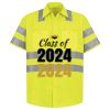 Men's High Visibility Safety Short Sleeve Work Shirt Thumbnail