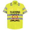 Men's High Visibility Safety Short Sleeve Work Shirt Thumbnail