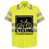 Men's High Visibility Safety Short Sleeve Work Shirt Thumbnail