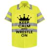 Men's High Visibility Safety Short Sleeve Work Shirt Thumbnail