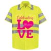 Men's High Visibility Safety Short Sleeve Work Shirt Thumbnail