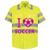 Men's High Visibility Safety Short Sleeve Work Shirt Thumbnail