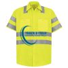 Men's High Visibility Safety Short Sleeve Work Shirt Thumbnail