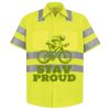 Men's High Visibility Safety Short Sleeve Work Shirt Thumbnail