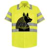 Men's High Visibility Safety Short Sleeve Work Shirt Thumbnail