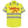 Men's High Visibility Safety Short Sleeve Work Shirt Thumbnail