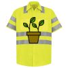 Men's High Visibility Safety Short Sleeve Work Shirt Thumbnail