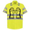 Men's High Visibility Safety Short Sleeve Work Shirt Thumbnail