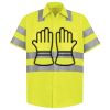 Men's High Visibility Safety Short Sleeve Work Shirt Thumbnail