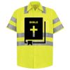 Men's High Visibility Safety Short Sleeve Work Shirt Thumbnail