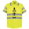 Men's High Visibility Safety Short Sleeve Work Shirt Thumbnail