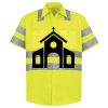 Men's High Visibility Safety Short Sleeve Work Shirt Thumbnail